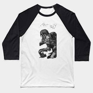 Anxiety Baseball T-Shirt